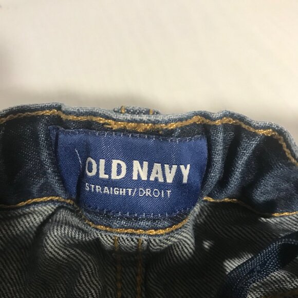 2 Pairs Size 7 Old Navy Boys Flex Fit Jeans Loose Bootcut & Straight Leg Dark - Picture 9 of 12
